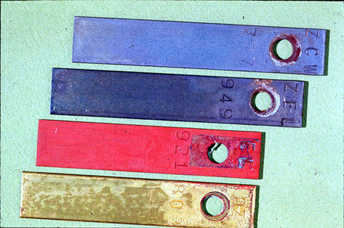 Figure 31-12. Corrosion coupon shows results of Dianodic II treatment.
