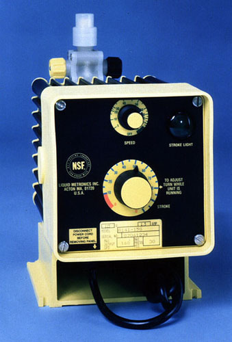 Figure 35-6. LMI diaphragm pump. (Courtesy of Liquid Metronics, Inc.)