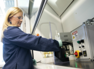 Technologist using Veolia's Desalter Simulator