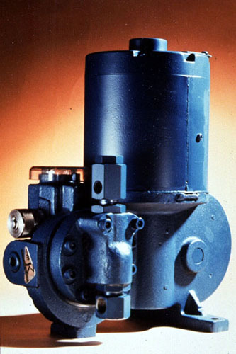Figure 35-7. Diaphragm pump for high-pressure applications. (Courtesy of Milton Roy Company.)